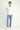 Beyaz Bisiklet Yaka Slim Fit Dar Kesim Pamuklu Sweatshirt