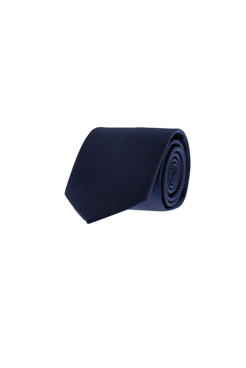 Dark Navy Patterned Tie