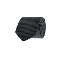 Koyu Antrasit Mikro Desenli Kravat