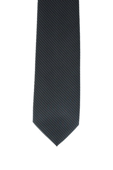 Koyu Antrasit Mikro Desenli Kravat