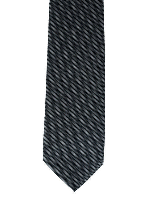 Dark Anthracite Patterned Tie
