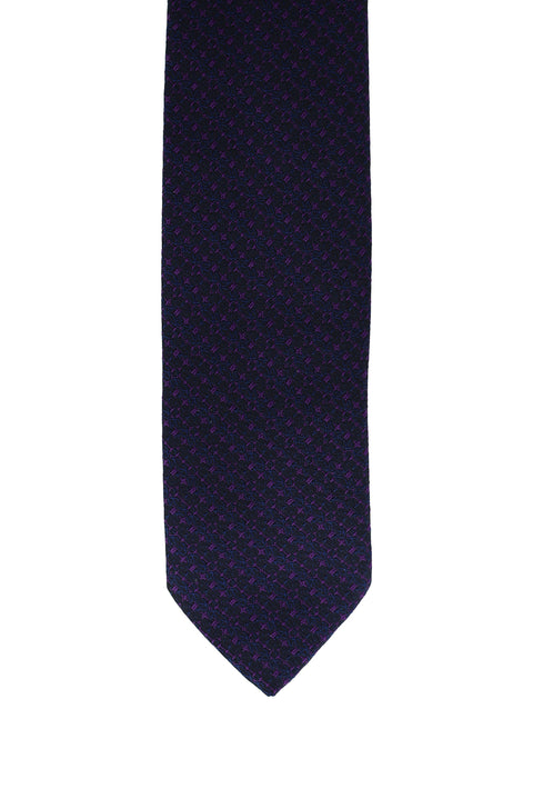 Dark Purple Patterned Tie