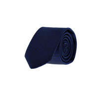 Koyu Lacivert Desenli Kravat