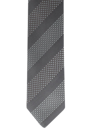  Orta Gri Desenli Kravat