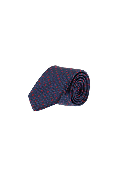 Dark Navy Patterned Tie