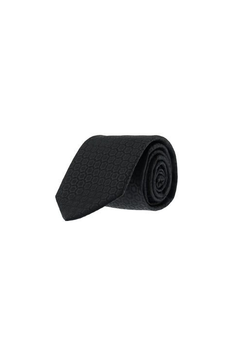 Black Patterned Tie