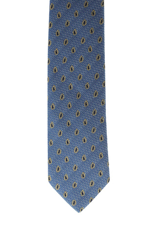  Koyu Mavi  ?al Desenli Kravat-Ki??l?