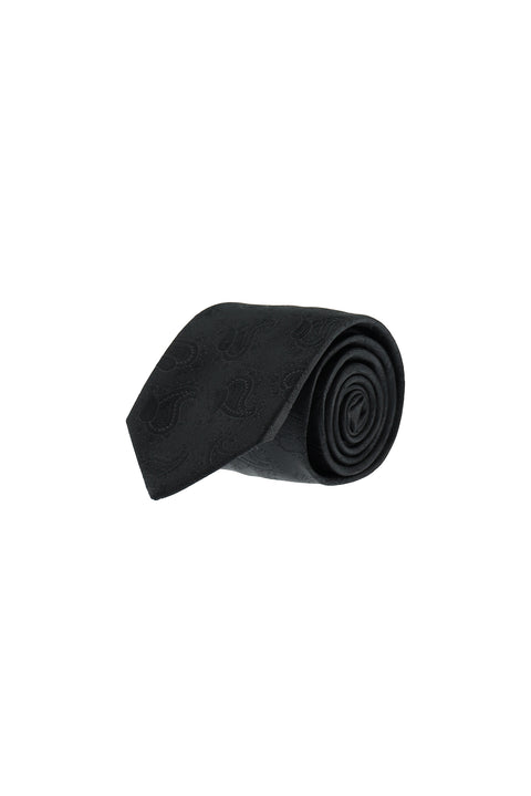 Black Paisley Tie