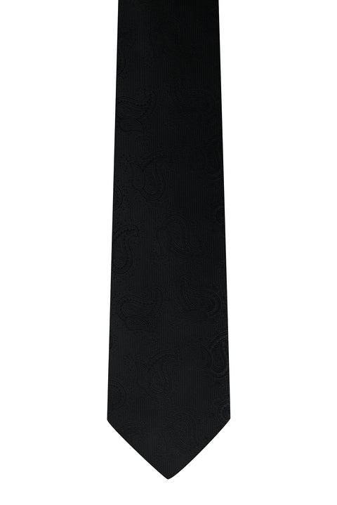 Black Paisley Tie