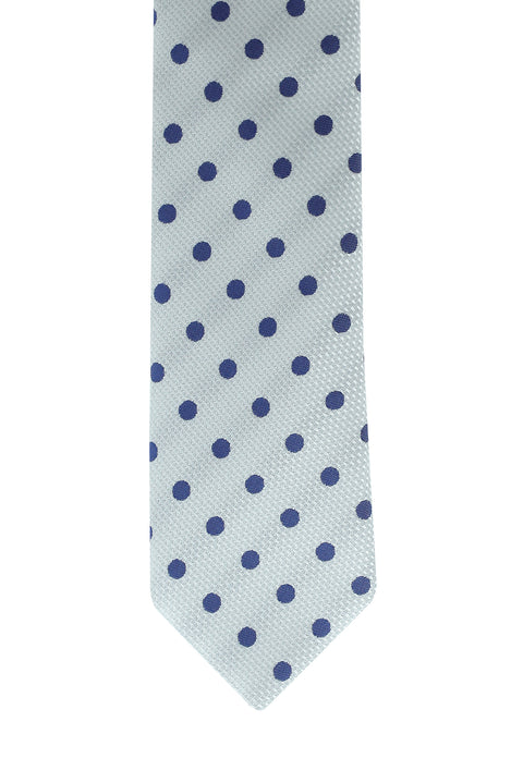 Orta Gri Desenli Kravat