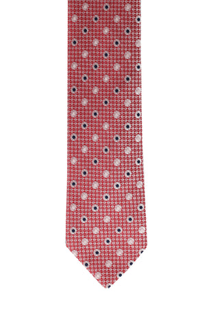  Koyu Bordo Desenli Kravat