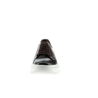 Medium Brown Leather Sneaker Shoes