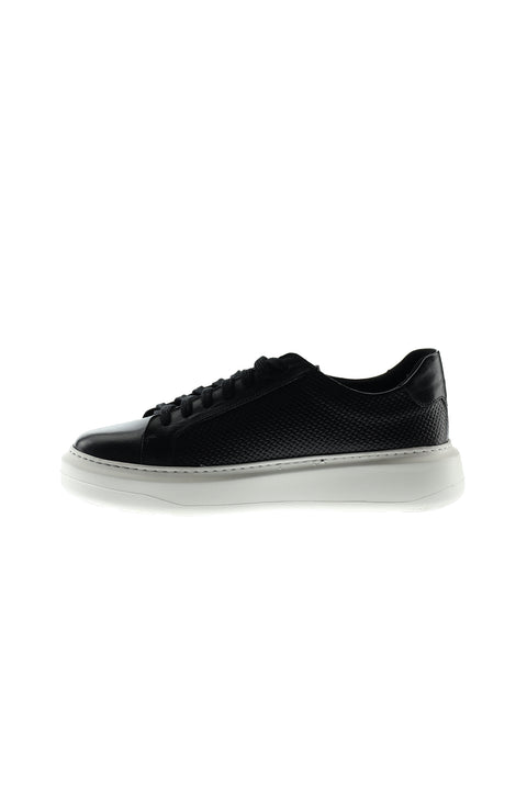 Siyah Sneaker Deri Ayakkabı
