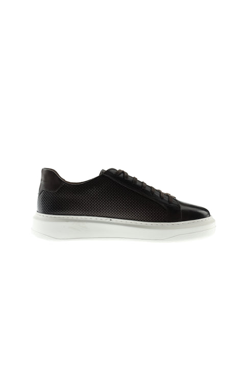 Orta Kahve Sneaker Deri Ayakkabı