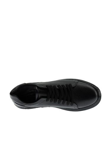 Siyah Sneaker Deri Ayakkabı