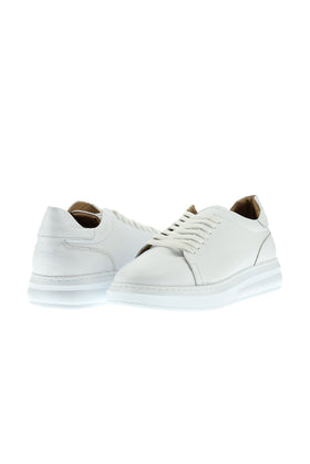 Beyaz 4 Mevsim Sneaker Deri Ayakkabı