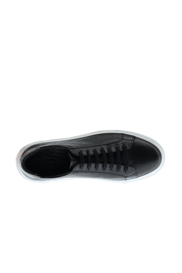 Siyah Sneaker Deri Ayakkabı