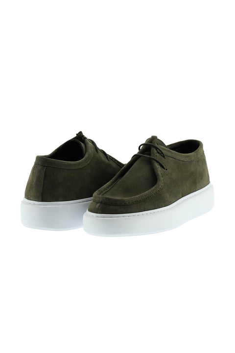 Sage Green Sneaker Nubuck Leather Shoe