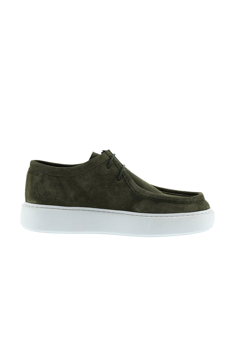 Sage Green Sneaker Nubuck Leather Shoe