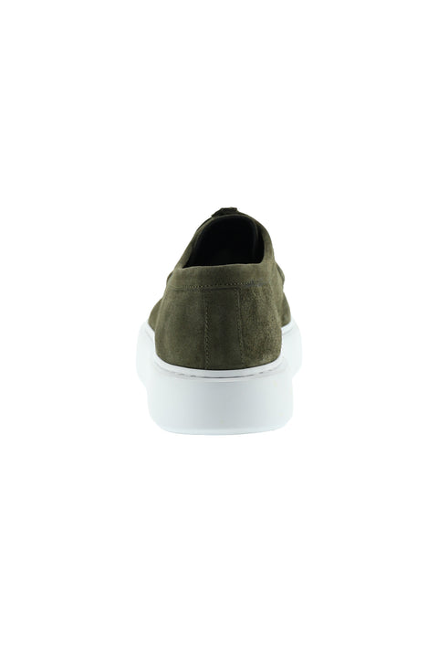 Sage Green Sneaker Nubuck Leather Shoe