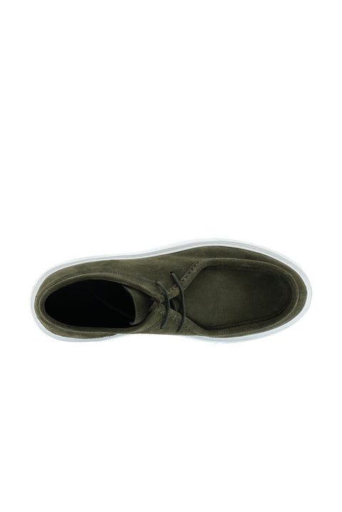 Sage Green Sneaker Nubuck Leather Shoe