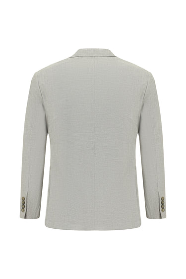  Orta Gri Super Slim Fit Ekstra Dar Kesim Keten Karışımlı Beli Lastikli İpli Takım Elbise