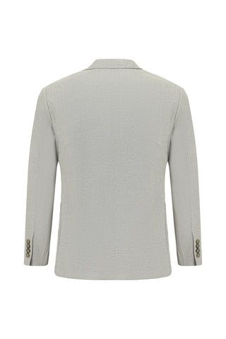  Orta Gri Super Slim Fit Ekstra Dar Kesim Keten Karışımlı Beli Lastikli İpli Takım Elbise