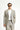  Açık Bej Super Slim Fit Ekstra Dar Kesim Keten Karışımlı Beli Lastikli İpli Takım Elbise