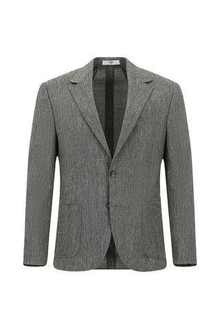 Koyu Antrasit 7 Drop Super Slim Fit Eksra Dar Kesim Keten Karışımlı Beli Lastikli İpli Takım Elbise