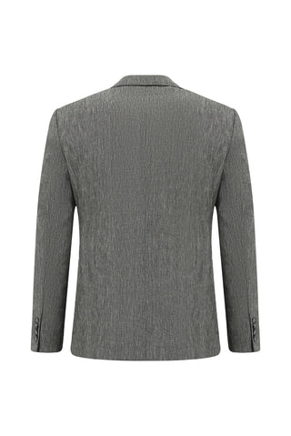  Koyu Antrasit 7 Drop Super Slim Fit Eksra Dar Kesim Keten Karışımlı Beli Lastikli İpli Takım Elbise