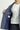 Açık Lacivert Slim Fit Dar Kesim Keten Karışımlı Kruvaze Takım Elbise