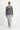 Orta Gri Super Slim Fit Ekstra Dar Kesim Desenli Kruvaze Ceket