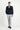  Koyu Lacivert Slim Fit Dar Kesim Desenli Kruvaze Ceket