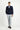 Koyu Lacivert Slim Fit Dar Kesim Desenli Kruvaze Ceket