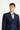  Koyu Lacivert Slim Fit Dar Kesim Desenli Kruvaze Ceket