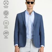 İndigo Techno-Line 4 Drop Relaxed Fit Rahat Kesim Desenli Gofre Spor Ceket