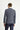 Koyu Lacivert Slim Fit Dar Kesim Keten Karışımlı Çizgili Spor Ceket