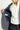 Koyu Lacivert Slim Fit Dar Kesim Keten Karışımlı Çizgili Spor Ceket