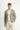  Orta Vizon Slim Fit Dar Kesim Keten Karışımlı Çizgili Spor Ceket