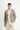 Orta Vizon Slim Fit Dar Kesim Keten Karışımlı Çizgili Spor Ceket