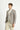  Orta Vizon Slim Fit Dar Kesim Keten Karışımlı Çizgili Spor Ceket