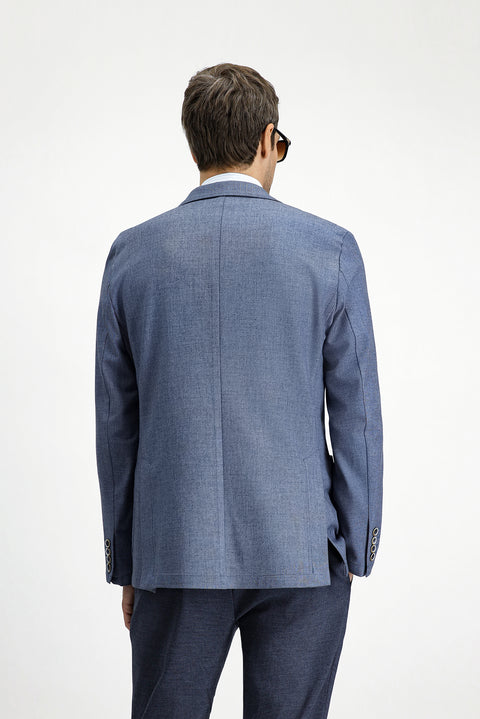 Koyu Mavi  4 Drop Relaxed Fit Rahat Kesim Spor Ceket