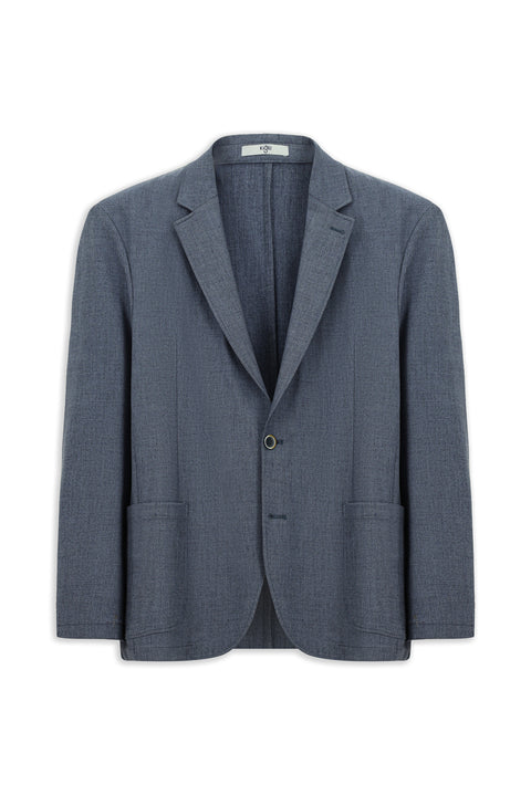 Koyu Mavi  4 Drop Relaxed Fit Rahat Kesim Spor Ceket