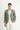 Çağla Yeşili Super Slim Fit Ekstra Dar Kesim Klasik Desenli Ceket