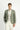 Çağla Yeşili Super Slim Fit Ekstra Dar Kesim Klasik Desenli Ceket