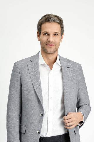  Siyah 6 Drop Regular Fit Standart Kesim Klasik Ceket-Ki??l?