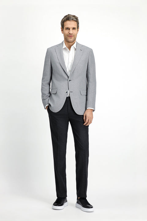 Siyah 6 Drop Regular Fit Standart Kesim Klasik Ceket