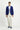 Saks Mavi Regular Fit Klasik Desenli Ceket