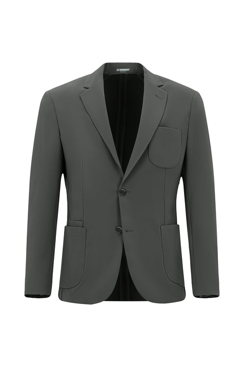 Koyu Füme Techno-Line 6 Drop Regular Fit Standart Kesim Likralı Esnek Ceket