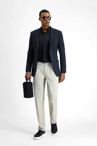  Koyu Lacivert Techno-Line Super Slim Fit Ekstra Dar Kesim Likralı Ceket